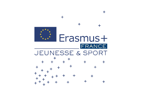 Logo Agence Erasmus + France Jeunesse & Sports
